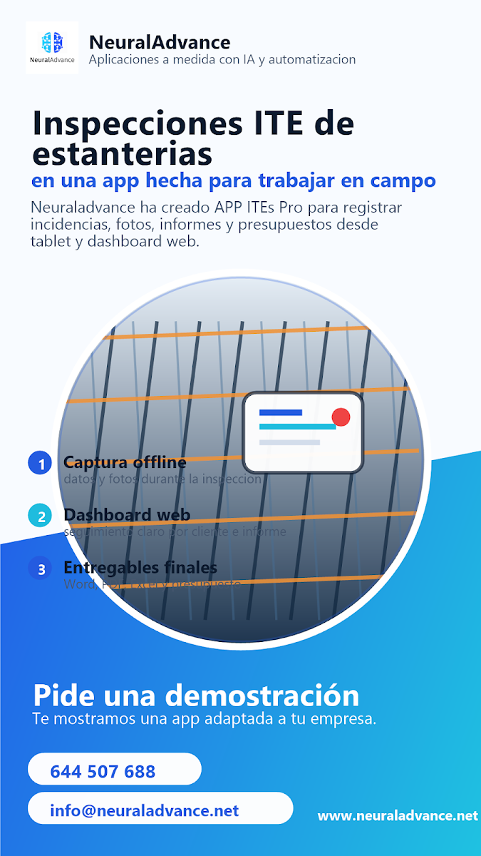 Aplicación de campo para registrar incidencias