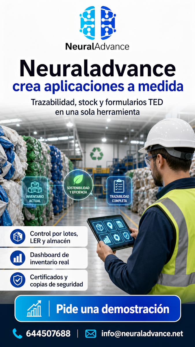 Aplicación para gestión de procesos y residuos